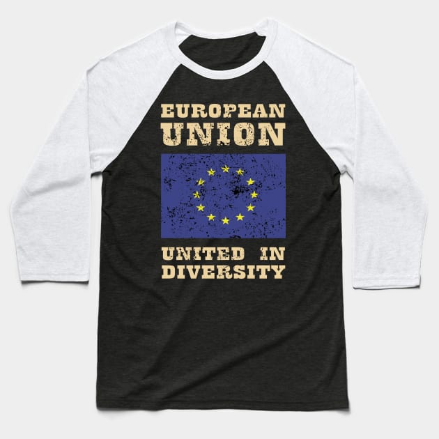 European Union Baseball T-Shirt by KewaleeTee